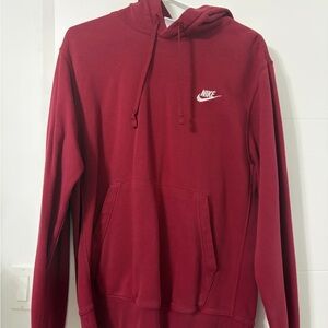 Nike Men's Burgundy Hoodie